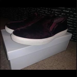 Steve Madden ecntrcv burgundy velvet